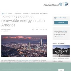 Powering potential: renewable energy in Latin America