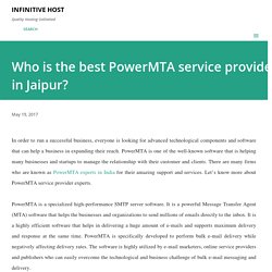 Who is the best PowerMTA service provider in Jaipur?