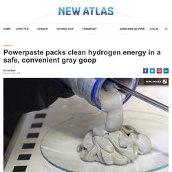 Powerpaste packs clean hydrogen energy in a safe, convenient gray goop