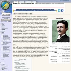 PowerPedia:Nikola Tesla