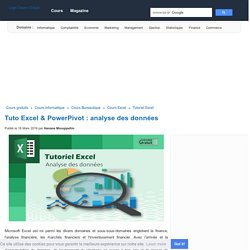 Tuto Excel & PowerPivot : analyse des données