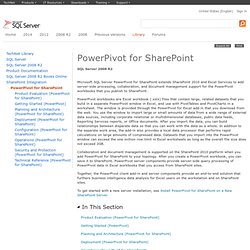 PowerPivot for SharePoint