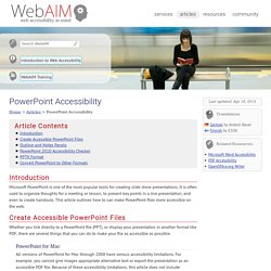 PowerPoint Accessibility