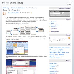 PowerPoint Branching - Donovan Smith's WebLog