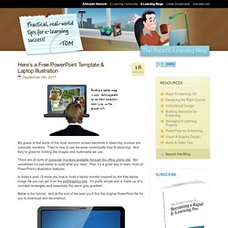 Here’s a Free PowerPoint Template & Laptop Illustration