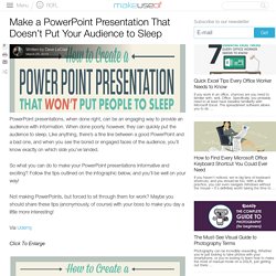 Make a PowerPoint Presentation That Doesn't Put Your Audience to Sleep