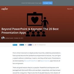 Beyond PowerPoint & Keynote: The 20 Best Presentation Apps