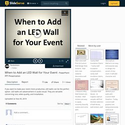 When to Add an LED Wall for Your Event