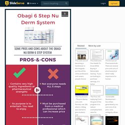 Obagi 6 Step Nu Derm System Pros-&-Cons PowerPoint Presentation - ID:8946050