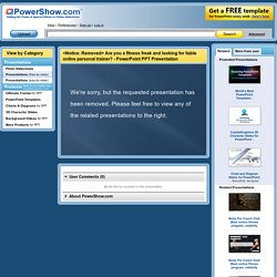 Are you looking for liable online personal trainer?