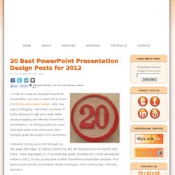 20 Best PowerPoint Presentation Design Posts for 2012