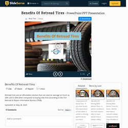 Benefits Of Retread Tires