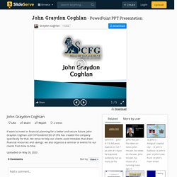 John Graydon Coghlan PowerPoint Presentation, free download - ID:9933655