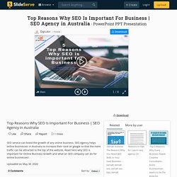 SEO Agency in Australia PowerPoint Presentation - ID:9940330