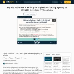 Digitip Solutions – Full-Cycle Digital Marketing Agency in Mohali!