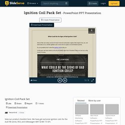Ignition Coil Pack Set PowerPoint Presentation, free download - ID:10150783