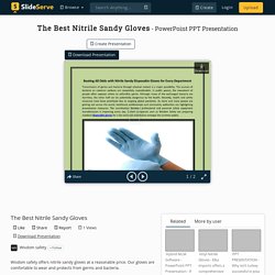 The Best Nitrile Sandy Gloves