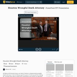Houston Wrongful Death Attorney PowerPoint Presentation, free download - ID:10195370