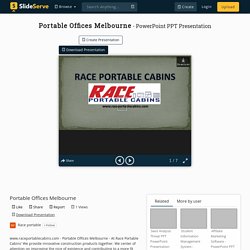 Portable Offices Melbourne