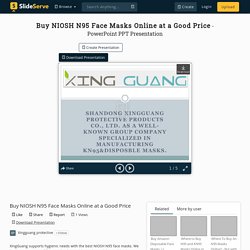 Buy NIOSH N95 Face Masks Online at a Good Price