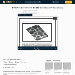 Best Stainless Steel Panel
