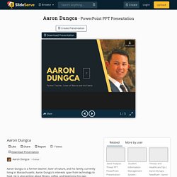 Aaron Dungca PowerPoint Presentation, free download