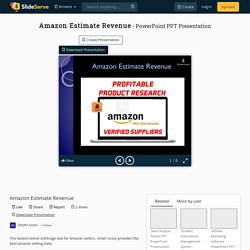 Amazon Estimate Revenue