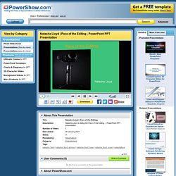 Pace of the Editing PowerPoint presentation