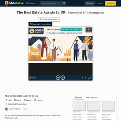 The Best Estate Agents In UK PowerPoint Presentation, free download - ID:10356998