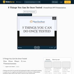 5 Things You Can Do Once Tested