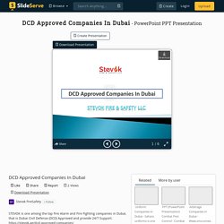 PPT - DCD Approved Companies In Dubai
