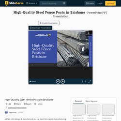 High-Quality Steel Fence Posts in Brisbane