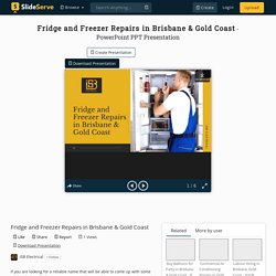 Fridge and Freezer Repairs in Brisbane & Gold Coast