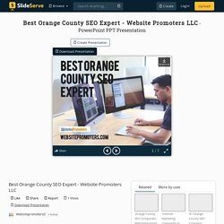 Best Orange County SEO Expert - Website Promoters LLC