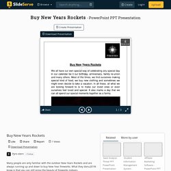Buy New Years Rockets