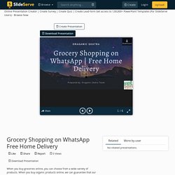 Grocery Shopping on WhatsApp Free Home Delivery PowerPoint Presentation - ID:10583135