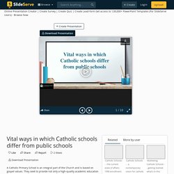 Vital ways in which Catholic schools differ from public schools PowerPoint Presentation - ID:10624796