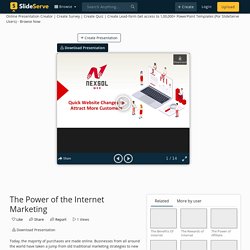 The Power of the Internet Marketing