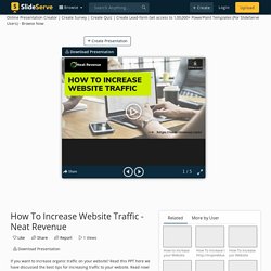 How To Increase Website Traffic - Neat Revenue