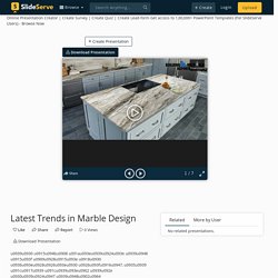 Latest Trends in Marble Design PowerPoint Presentation, free download - ID:10984822