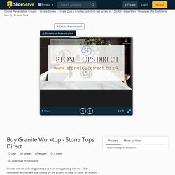 Buy Granite Worktop - Stone Tops Direct