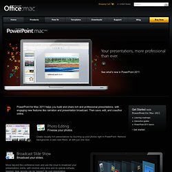 Powerpoint for Mac : Create Dynamic Presentations