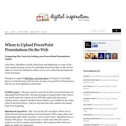 Where to Upload PowerPoint Presentations On the Web