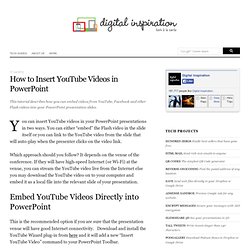 How to Insert YouTube Videos in PowerPoint Presentations
