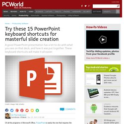Try these 15 PowerPoint keyboard shortcuts for masterful slide creation