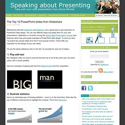 The Top 10 PowerPoint slides from Slideshare