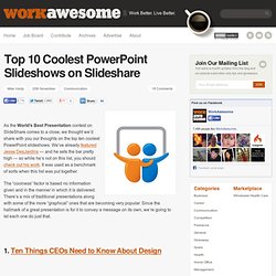 Top 10 Coolest PowerPoint Slideshows on SlideShare