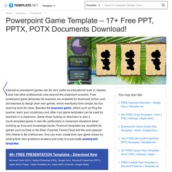 Powerpoint Game Template – 17+ Free PPT, PPTX, POTX Documents Download!