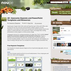 40 Awesome Keynote and PowerPoint Templates and Resources - Noupe Design Blog