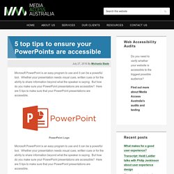 5 top tips to ensure your PowerPoints are accessible – Media Access Australia